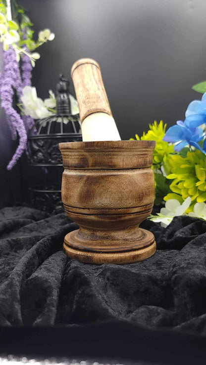 Wooden Mortar & Pestles