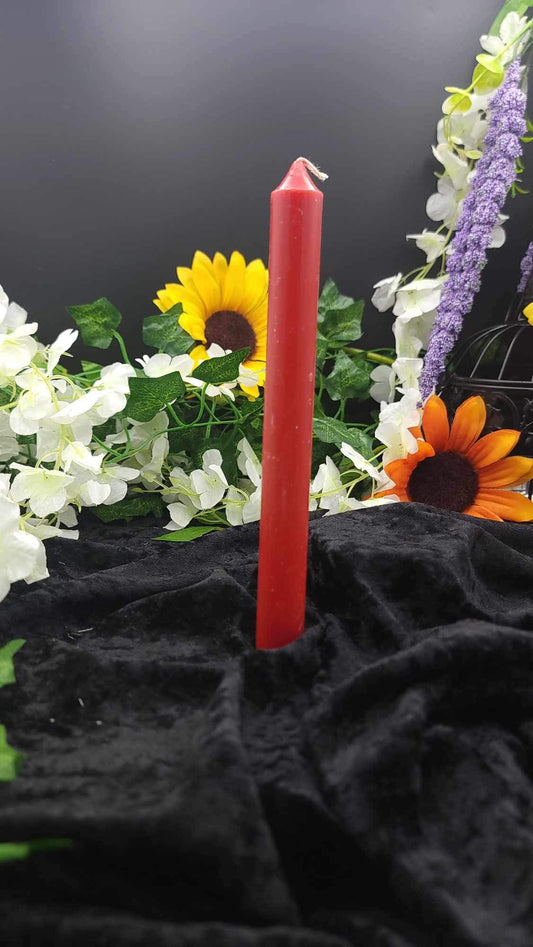 Red Pillar Candle