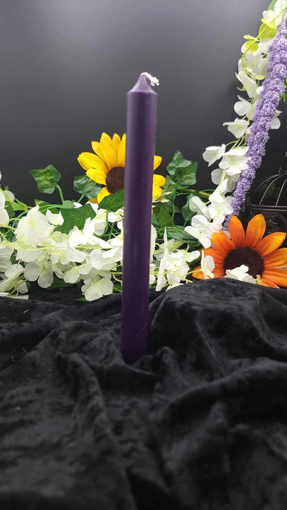 Large Purple Pillar Candle