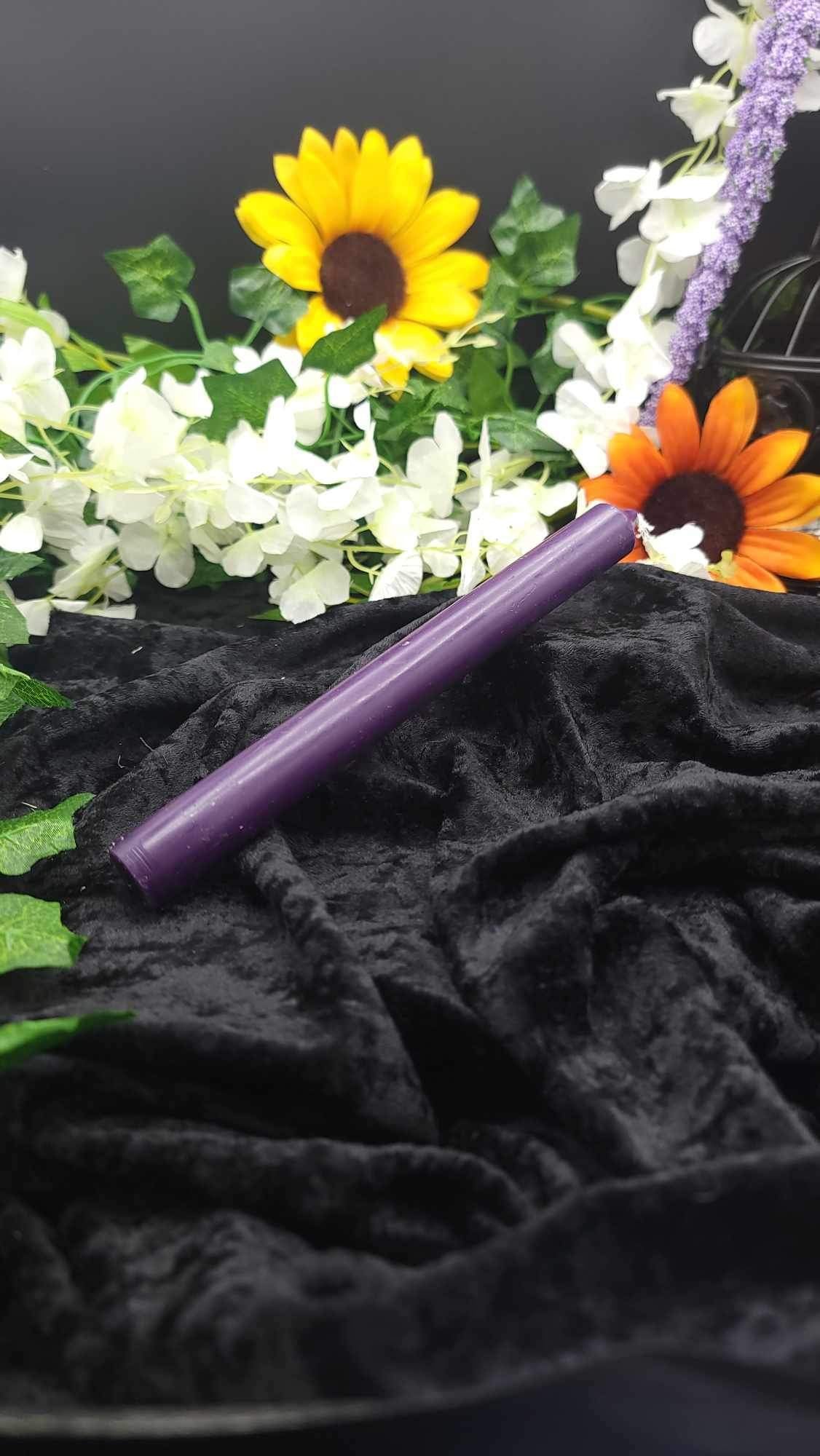 Large Purple Pillar Candle