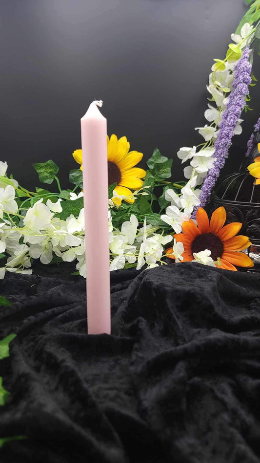 Pink Pillar Candle