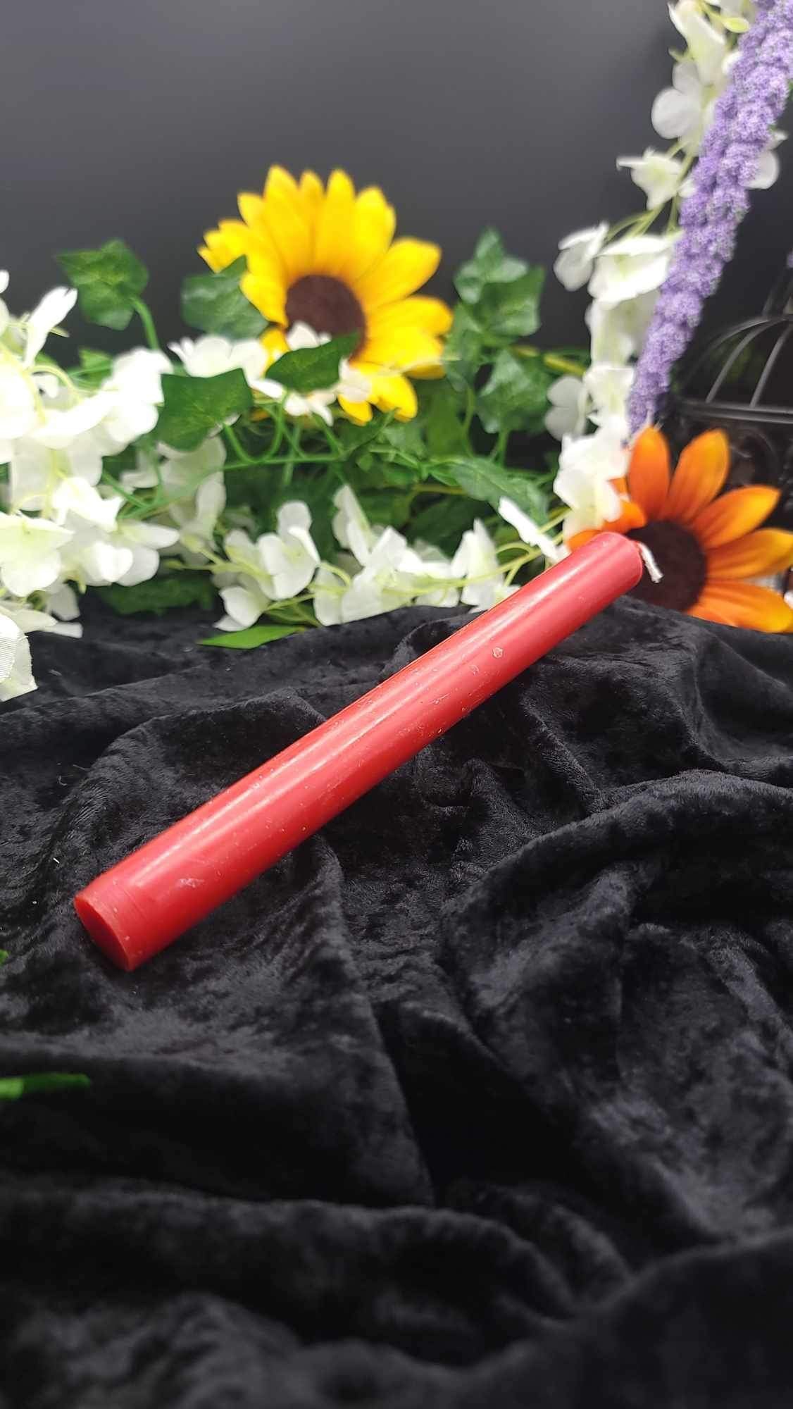 Red Pillar Candle